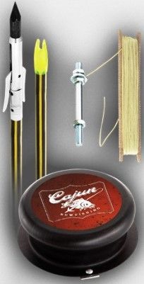 Cajun Archery ABF4990D Sting-A-Ree II Bowfishing Kit, Solid fiberglass arrow with Sting-A-Ree Tournament point & slide, Cajun screw-on reel with 50ft of 80# test line, UPC 754806138985 (ABF-4990D ABF 4990D AB-F4990D)
