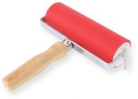 American Educational Products A-130600 ABIG Ink Roller; 6" Wide; 0.2" Rubber Thickness; 2" Diameter Roll; Water and Oil Resistant Rubber; Fitted Wood Handle; Aluminum Core; Overall Dimensions: 5.91" x 1.97" x 7.87" (ABIGA130600 ABIG-A-130600 ABIGA-130600 A130600 A-130600) 