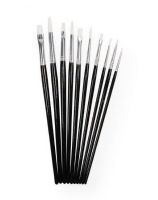 Heritage Arts ABP103 10-Piece Short Handle Hobby Brush Value Set; Value set includes 10 short handle hobby brushes with white taklon bristles: flats in 0, 2, 4, 6, 8 and rounds in 0, 2, 4, 6, 8; Shipping Weight 0.09 lb; Shipping Dimensions 10.63 x 3.35 x 1.00 in; UPC 088354809715 (HERITAGEARTSABP103 HERITAGEARTS-ABP103 HERITAGEARTS/ABP103 ARTWORK) 