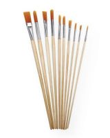 Heritage Arts ABP104 10-Piece Long Handle Acrylic Brush Value Set; Value set includes 10 long handle acrylic brushes with golden taklon bristles: flats in 2, 6, 10, 14, 18 and rounds in 2, 6, 10, 14, 18; Shipping Weight 0.18 lb; Shipping Dimensions 14.96 x 3.35 x 1.00 in; UPC 088354810681 (HERITAGEARTSABP104 HERITAGEARTS-ABP104 HERITAGEARTS/ABP104 ARTWORK) 