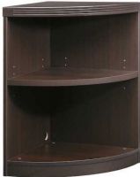 Mayline ABQ2-MOC Aberdeen Series Two-Shelf - Quarter-Round Bookcase, 17" Distance Between Legs, Adjustable on 1.25" increments, 17" W x 17" D x 17" H Inside Dimensions, Chic and practical wooden style, Two-shelf bookcase, Five-inch total adjustment, Weight capacity of 25 Lbs per shelf, Corner mouse holes, Mocha Tf Laminate Finish, UPC 760771895136 (ABQ2MOC ABQ2-MOC ABQ2 MOC ABQ2 ABQ 2 ABQ-2) 