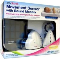 Bebe Sounds AC201 Angelcare Movement Sensor with Sound Monitor, Movement sensor pad detects baby's movements, Alarm will sound only if no movement is detected for 20 seconds (AC-201 AC 201 BEBE-AC201)