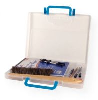 Alvin AC300-C Portable Storage Case Large Clear; Carry handles fold flush for convenient storage; Durable plastic construction protects contents and twin snap locks keep case closed securely; Outside dimensions - 15.25"w x 11.25"h x 2"d, Inside dimensions - 15"w x 10.5"h x 1.75"; Shipping Weight 1.2 lb; Shipping Dimensions 15.25 x 11.25 x 2.00 in; UPC 088354803157 (ALVINAC300C ALVIN-AC300C ALVIN-AC300-C ALVIN/AC300C AC300C STORAGE CASE) 