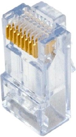On-Q AC346025 Cat6 EZ-RJ45 Connectors (Pack of 25), Clear, 4 Pair Count, Insulation displacement Termination, Flammabillity Rating 94-V0, Humidity Max 93% non-condensing, Contact Resistance 10 milliohms max, Operating Temperature Celsius minus 40 to +85, Conductors with an O.D. Range of 0.037