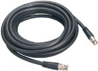 Audio-Technica AC100 RF Antenna Cable 100' (30 m), Impedance 50 ohms, Nominal capacitance 24.5 pF/ft, Insertion loss 2.6 dB (per 100' @ 400 MHz), BNC to BNC connectors, RG8-type flexible coaxial cable, 10 AWG stranded center conductor, Bonded foil shield with tinned copper braid overlay, UPC 042005124848 (AC-100 AC 100) 
