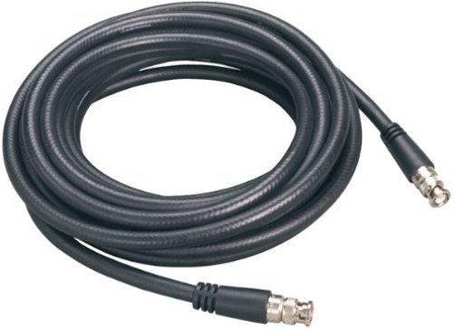 Audio-Technica AC50 RF Antenna Cable 50' (15.2 m), Impedance 50 ohms, Nominal capacitance 24.5 pF/ft, Insertion loss 2.6 dB (per 100' @ 400 MHz), BNC to BNC connectors, RG8-type flexible coaxial cable, 10 AWG stranded center conductor, Bonded foil shield with tinned copper braid overlay, UPC 042005124831 (AC-50 AC 50)
