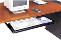 Bush AC99808 Universal Keyboard Shelf, Black Finish, Surface is mouseball trackable, Slip resistant Soft Touch painted surface, Mounts to Series A & C desks, Holds keyboard and mouse, Ball-bearing slides with out-stop, Dimensions 30 1/4"(W) x 11 1/2"(D) x 4"(H) (AC 99808 AC-99808 AC9980 AC998) 