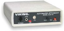 Viking Electronics ACA-1A Automated Call Attendant, Bilingual capabilities, Remote or local recording Bilingual capabilities, allows menu selection in two languages, Programmable ring delay, Professionally greets and processes calls, Works with Centrex, PBX, Hybrid Key and many electronic key systems with OPX or single line station capabilities, UPC 615687221145 (ACA 1A ACA-1A ACA1A) 