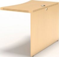 Mayline ACB4824-MPL Aberdeen Series 48" Curved Bridge, 28.38" W x 27.25" D Inside Dimensions, 1.63" thick work surface, Modesty panel is flush, One grommet in surface, standard, Full-height, vertical grain modesty panel, Universal mounting to right or left side of desk, Mouse hole in modesty panel for cable pass through, Maple Tf Laminate Finish, UPC 760771115456 (ACB-4824-MPL ACB 4824-MPL ACB4824MOC ACB4824 ACB-4824 ACB 4824) 