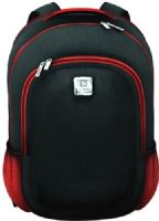 Vinci ACC1002 Tablet Backpack, Black/Red; Compartment for a Laptop computer and/or a tablet; Child section is large enough to hold a diaper, wipes, bottles, formula cans and other small items; Can be converted to a regular backpack compartment when the child grows up; Personal section is for cosmetics, pens, business cards etc. (ACC-1002 ACC 1002 AC-C1002) 