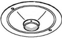 Peerless ACC570W Round Structural Ceiling Plate for LCD Projectors, White (ACC-570W, ACC 570W, ACC570-W, ACC570, ACC 570, ACC-570) 