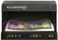 AccuBANKER D63 Compact Counterfeit Detector (UV/WM), Compact Design, Powerful ultra violet light detector, Large Watermark Screen, Two 9 W Ultraviolet lamps, Security Thread Identification label, Specifically designed to protect the user from direct eye exposure to the UV rays, UPC 097241381630 (ACCUBANKERD63 ACCUBANKER-D63 D-63 D 63) 