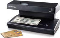 AccuBANKER D64-220 Counterfeit Money Detector (UV/MG/WM/MP); Ultraviolet Light Counterfeit Detection; Money counters are built to last, which is why we back our products with an industry leading 3 year warranty; 10 5" x 5 5" x 5 75" Dimensions; Power Consumption 16 Watts; Any Currency Accepted; UV Detection: Two 6W UV lamps (12W); Magnetic Detection: Magnetic head; Watermark Verification: Fluorescent lamp; 2.6 lb (1.2 kg) Weight; 220V AC, 50Hz Power Source (ACCUBANKERD64220 D64220 D64-220 ) 