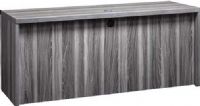 Mayline ACD6624-GRY Aberdeen Series 66" Credenza, 64" Distance Between Legs, 64" W x 20.19" D x 27.25" H Inside Dimensions, 1.63" thick work surface, Full-height, vertical grain, modesty panel, One grommet in surface, standard, Modesty panel is recessed 3" for outlet clearance, Gray Tf Laminate Finish, UPC 760771464363 (ACD6624 GRY ACD6624-GRY ACD6624GRY ACD6624 ACD-6624 ACD 6624) 