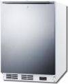 Summit ACF48WSSHHADA Accucold 24" 3.1 Cu. Ft. Stainless Steel Built-In Compact Freezer with Horizontal Handle, ADA Compliant; ADA compliant, 32" high to fit under lower ADA compliant counters; Built-in capable, front-breathing system allows the unit to be used built-in; Digital temperature control, electronic controls located in the exterior kickplate for precise temperature management (SUMMITACF48WSSHHADA SUMMIT ACF48WSSHHADA SUMMIT-ACF48WSSHHADA) 