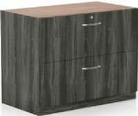 Mayline ACLF36-GRY Aberdeen Series 36" Credenza Lateral File, Slides easily under any surface, 150 lbs. per drawer Weight Capacity, Locks keyed alike, Drawers support 2 Lbs per inch, Refined and graceful laminated veneer piece, Gray Tf Laminate Finish (ACLF36 ACLF-36 ACLF 36 ACLF36GRY ACLF-36-GRY ACLF 36 GRY) 