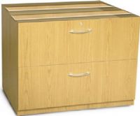Mayline ACLF36-MPL Aberdeen Series 36" Credenza Lateral File, Slides easily under any surface, 150 lbs. per drawer Weight Capacity, Locks keyed alike, Drawers support 2 Lbs per inch, Refined and graceful laminated veneer piece, Maple Tf Laminate Finish (ACLF36 ACLF-36 ACLF 36 ACLF36MPL ACLF-36-MPL ACLF 36 MPL) 
