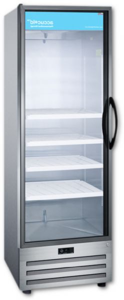 Summit ACR1415LH Pharmaceutical All-Refrigerator 14 cu.ft. With A Glass Door, Lock, Digital Thermostat, And A Stainless Steel Interior And Exterior Cabinet; Commercially approved, ETL-S listed to ANSI-NSF Standard 7 and meets UL-471; Factory installed lock, Keyed lock for a secure interior; Stainless steel interior and exterior finish, cabinet and interior walls are constructed from stainless steel; (SUMMITACR1415LH SUMMIT ACR1415LH SUMMIT-ACR1415LH)