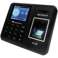 Acroprint 01-0276-000 BioTouch Self-Contained Automatic Biometric Fingerprint, Proximity Time Clock; Fully self-contained, sets up in minutes, no software to install, no network to configure; Data is transferred to and from the time clock via a USB Memory Stick (included); Accommodates up to 500 employees templates; Stores up to 20,000 punches; (ACROPRINT 01027600 01 0276 000 01-0276-000 BIOTOUCH TIME CLOCK) 