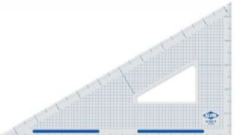 Alvin ACT360-10 Acrylic Cutting Edge Rulers & Triangles - 10