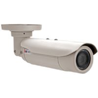Acti E413 Outdoor Bullet Camera, 5MP Zoom Bullet with Day and Night, Adaptive IR, Basic WDR, 10x Zoom Lens, f4.9-49mm/F2.8-3.5, Adaptive Iris, Auto Focus, H.264, 1080p/30fps, 2D+3D DNR, Audio, MicroSDHC/MicroSDXC, PoE, IP68, IK10, DI/DO; 2592 x 1944 Resolution at 15 fps; IR LEDs for up to 98.4' of Night Vision; 4.9-49mm Varifocal Lens; 51.6 to 6 degrees Horizontal FOV; Input and Output for 2-Way Audio; UPC: 888034006706 (ACTIE413 ACTI-E413 ACTI E413 OUTDOOR BULLET NETWORK 5MP) 