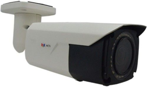 Acti A45 Outdoor Network Bullet Camera, 2MP Zoom Bullet with Day and Night, Adaptive IR, Extreme WDR, ELLS, 4.3x Zoom Lens, f2.8-12mm/F1.4-2.8, Auto Focus, H.265/H.264, 1080p/30fps, 2D+3D DNR, Audio, MicroSDHC/MicroSDXC, PoE/DC12V, IP66, IK10, DI/DO; 1920 x 1080 Resolution at 30 fps; IR Illumination Range up to 98'; 2.8-12mm Varifocal Lens; Tamper, Face, People and Car Detection; 2-Way Audio; UPC: 888034013278 (ACTIA45 ACTI-A45 ACTI A45 OUTDOOR BULLET NETWORK NIGHT VISION 2MP)