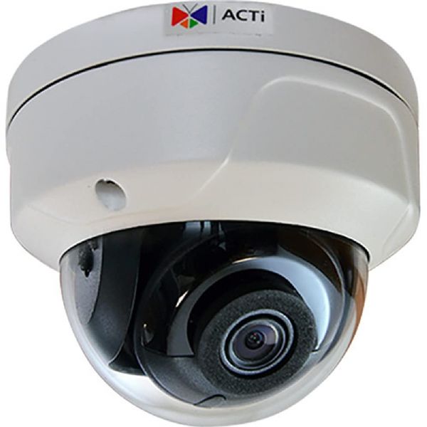 ACTi A74 Outdoor Dome with Day and Night, 6MP, IR, Extreme WDR, SLLS, Fixed lens, f2.8mm/F2.0, H.265/H.264, 1440p/30fps, 3D DNR, Audio, MicroSD/MicroSDHC/MicroSDXC, PoE/DC12V, IP67, IK10, DI/DO; 3072x2048 Resolution at 20 fps; IR LEDs for Night Vision up to 213'; IR Cut Filter; 2.8mm Fixed Lens with f/2.0 Aperture; 97x63 degrees Field of View; RJ45 Ethernet with PoE; ONVIF Compliant, Profiles S, G, Q and T; UPC: 888034013056 (ACTIA74 ACTI-A74 ACTI A74 OUTDOOR DOME 6MP)