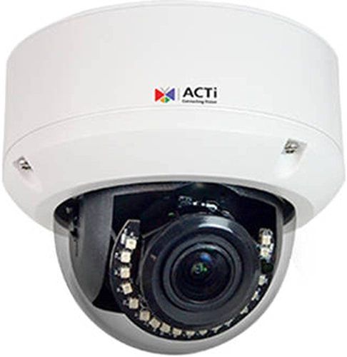 ACTi A85 2MP Video Analytics Outdoor Zoom Dome Camera with Day/Night, Adaptive IR, Extreme WDR, ELLS, 4.3x Zoom Lens, f2.8-12mm/F1.4-2.8, Auto Focus (for installation), Progressive Scan CMOS Image Sensor, 1/2.8