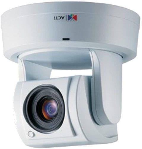 ACTi ACM-8511 M-JPEG/MPEG-4 NTSC Day and Night IP PTZ Camera with 0.35 Megapixel, 10x Optical Zoom, Supports Up to Full D1 Resolution, Two-way Audio, 480 TV Line, CCD Image Sensor, Zoom Lens, f4.2-42mm/F1.8-F2.9, DC Iris, Auto Focus, 1/4