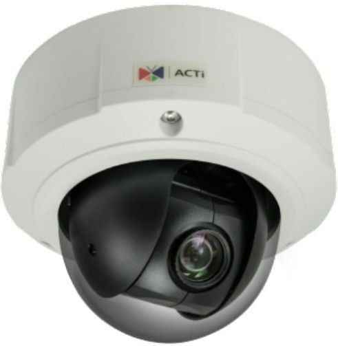 ACTi B95A 2MP Outdoor Mini PTZ Camera with Day/Night, Basic WDR, SLLS, 10x Zoom Lens, f4.9-49mm/F1.6-3.0, DC Iris, Auto Focus, Progressive Scan CMOS Image Sensor, 1/2.8