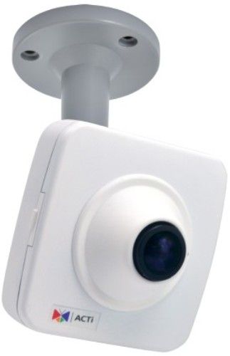 ACTi E16 Fisheye Cube IP Security Camera, 1.37mm Lens, Basic WDR, SD Card Slot, 10MP; 0.43