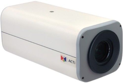 ACTi E210 IP Box Security Camera, 10MP Zoom Box with Day and Night, Basic WDR, 4.3x Zoom Lens, f3.1-13.3mm/F1.4-4.0, P-Iris, Auto Focus (for installation), H.264, 1080p/30fps, DNR, Audio, MicroSDHC/MicroSDXC, PoE/DC12V, DI/DO, RS-422/RS-485; 10 Megapixel Sensor; Day and Night Functionality; 4.3x Zoom Lens with f3.1-13.3mm/F1.4-F4.0, PIris, Auto focus (for installation); UPC: 888034007338 (ACTIE210 ACTI-E210 E210 BOX NETWORK CAMERA BASIC WDR ZOOM 10MP)