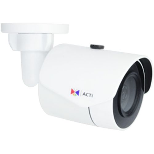 ACTi E38 Video Analytics Mini Bullet, 2MP with Day and Night, Adaptive IR, Extreme WDR, SLLS, Fixed Lens, f2.93mm/F2.0, H.264, 1080p/60fps, 2D+3D DNR, MicroSDHC/MicroSDXC, PoE, IP67, IK10, Built-In Analytics; 2 Megapixel with 1080p; Day and Night with Superior Low Light Sensitivity and Adaptive IR LED; Fixed Lens with f2.93mm/F2.0; Extreme WDR (145dB); Wide Angle; Built-in Analytics; UPC: 888034006072 (ACTIE38 ACTI-E38 ACTI E38 MINI BULLET OUTDOOR BOX 2MP)