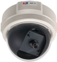 ACTi E51 Indoor Dome with Basic WDR, 1MP, Fixed lens, f2.8mm/F2.0, H.264, 720p/30fps, DNR, PoE; 1 Megapixel; Event trigger, response and notification; Progressive scan CMOS sensor; Minimum illumination of 0.1 lux at F2.0; Built-in f2.8mm/F2.0 MP fixed lens allow you to record footage at 30 fps at 1280x720 resolution; Selectable H.264 HP and MJPEG compression formats with dual streaming; Powered by PoE Class 2; UPC: 888034000605 (ACTIE51 ACTI-E51 ACTI E51 INDOOR DOME 1MP) 
