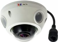 ACTi E925 Outdoor Mini Fisheye Dome with Day and Night, 5MP, Adaptive IR, Basic WDR, Fixed Lens, f1.19mm/F2.0, H.264, 2D+3D DNR, Audio, MicroSDHC/MicroSDXC, PoE, IP68, IK10, EN50155; 2592 x 1944 Resolution at 15 fps; IR LEDs for Up to 49.2' of Night Vision; 1.19mm Fixed Fisheye Lens; 189 degrees and 115.3 degrees Viewing Angles; 3.5mm Audio Input for Line/Mic-In; microSD slot Supports Edge Storage; UPC: 888034007086 (ACTIE925 ACTI-E925 ACTI E925 OUTDOOR MINI DOME 5MP) 