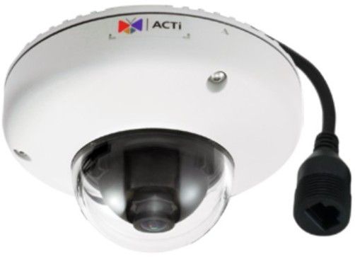 ACTi E936 Video Analytics Outdoor Mini Dome, 2MP with Extreme WDR, SLLS, Fixed Lens, f2.55mm/F2.2, H.264, 1080p/60fps, 2D+3D DNR, Audio, MicroSDHC/MicroSDXC, PoE, IP68, IK10, EN50155, Built-In Analytics; 2 Megapixel with 1080p; Fixed Lens with f2.55mm/F2.2; Extreme WDR (145 dB); Super wide angle; Built-in Analytics; Event trigger, response and notification; Superior Low Light Sensitivity; 60 fps at 1920x1080; UPC: 888034007567 (ACTIE936 ACTI-E936 ACTI E936 INDOOR DOME CAMERA 2MP)