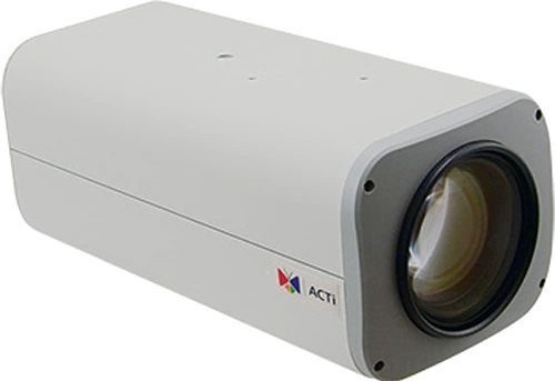 ACTi I29 Video Analytics Zoom Box, 2MP with Day and Night, Extreme WDR, ELLS, 36x Zoom lens, Auto Focus, 2D+3D DNR, Audio,f4.6-165.6mm/F1.55-5.0, DC iris, H.264, 1080p/60fps, MicroSDHC/MicroSDXC, PoE/DC12V, DI/DO, RS-422/RS-485, Built-in Analytics; 2 Megapixel; Day and Night with Extreme Low Light Sensitivity; 36x Zoom Lens with f4.6-165.6mm/F1.55-F5.0, DC iris, Auto focus; Extreme WDR; Built-in Analytics; UPC: 888034009561 (ACTII29 ACTI-I29 ACTI I29 OUTDOOR BOX 2MP)