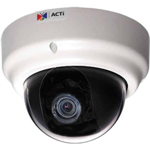 ACTi KCM-3211 Indoor Dome with Day and Night, 4MP, Basic WDR, 3.6x Zoom lens, f3.3-12mm/F1.4-2.9, P-Iris, Auto Focus, H.264, 1080p/15fps, DNR, Audio, MicroSDHC, PoE/DC12V, DI/DO; 4 Megapixel; Day and Night; 3.6x Zoom Lens with f3.3-12mm/F1.4-F2.9, P-Iris, Auto focus; Basic WDR; Event trigger, response and notification; 1/3.2