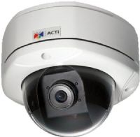 ACTi EKCM-7111 4MP Outdoor Dome Camera with Day/Night, Basic WDR, Fixed Lens, f2.8mm/F2.0, Manual Focus, Progressive Scan CMOS Image Sensor, 1/3.2" Sensor Size, 1561 TV Lines Horizontal Resolution, 82.6° Horizontal Viewing Angle, 0°-350° Pan, 0°-180° Tilt, 0°-350° Rotation, H.264 Compression, 1080p/15fps, Digital Noise Reduction, UPC 888034000063 (ACTIEKCM7111 ACTI-EKCM-7111 EKCM 7111 EKCM7111) 