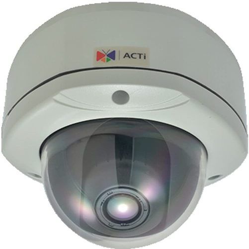 ACTi KCM-7311 4MP Outdoor Zoom Dome Camera with Day/Night, Advanced WDR, SLLS, 3.6x Zoom Lens, f3.3-12mm/F1.4-2.9, P-Iris, Auto Focus, Progressive Scan CMOS Image Sensor, 1/3.2