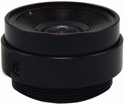 ACTi PLEN-0119 Fixed Focal f2.8mm, Fixed Iris F2.0, Manual Focus, D/N, Megapixel, CS Mount Lens; For use with E11, E13, E13A Cube, D21F, E21F Box and KCM-7111 Dome Cameras; Fixed lens type; F2.0 aperture; Fixed iris; Manual focus; CS mount; Dimensions: 5