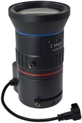 ACTi PLEN-2209 Vari-focal f5-50mm, DC Iris F1.4, Manual Focus, 1/2.7