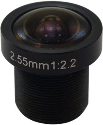 ACTi PLEN-4102 Fixed Focal f2.55mm, Fixed Iris F2.2, Fixed Focus, Board Mount Lens; Fixed lens type; Fixed focal f2.55mm; Fixed iris F2.2; Board mount lens; Dimensions: 5