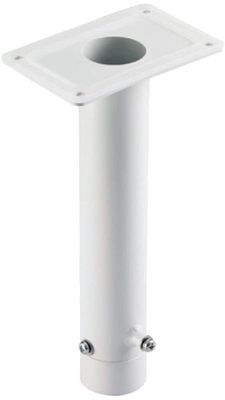 ACTi PMAX-0125 Straight Tube with Converter Ring (for Q75), White Finish; For use with Q75 Outdoor Multi-Imager Panoramic 180 Degree Dome Camera; Ceiling Mounts; White finish; Dimensions: 14
