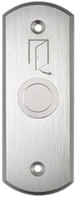 ACTi PPSH-0001 Soyal AR-PB-1A Stainless Steel Push Button (Silver); Silver color; Button and Switch; Dimensions: 6.25