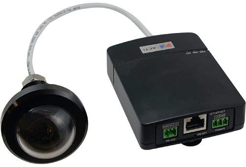 ACTi Q13-K1 2MP Indoor Fisheye Covert Camera with Flush Mount, Basic WDR, SLLS, Fixed lens, f1.19mm/F2.0, Progressive Scan CMOS Image Sensor, 1/2.8