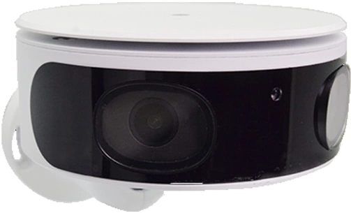 ACTi Q450 8MP Multi-Imager Panoramic 180 Degee Bullet Camera with Day/Night, Adaptive IR, Superior WDR, SLLS, 2 Fixed Lenses, f2.8mm/F1.6, Progressive Scan CMOS Image Sensor, 1/1.8