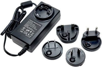 ACTi R707-X0003 Power Adapter AC 100-240V with universal connectors (for ENR-110, ENR-120, ENR-130); Power Adapter, AC 100-240V with universal connectors; For use with ENR-110, ENR-120 and ENR-130 2-Bay Desktop Standalone NVR's; Dimensions: 6