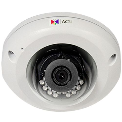 ACTi Z92 Outdoor Mini Dome, 4MP with Day and Night, Adaptive IR, Extreme WDR, SLLS, Fixed Lens, f2.8mm/F2.0, H.265/H.264, 1080p/30fps, 2D+3D DNR, Built-In Microphone, MicroSDHC, PoE/DC12V, IP66, IK10; 4 Megapixel; Day and Night with Superior Low Light Sensitivity and Adaptive IR LED; Fixed Lens with f2.8mm/F2.0; Extreme WDR; H.265 Compression; Super wide angle; Dimensions: 6.7