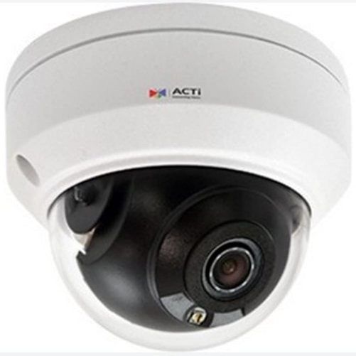 ACTi Z95 Outdoor Mini Dome, 4MP with Day and Night, Adaptive IR, Superior WDR, SLLS, Fixed Lens, f2.8mm/F2.0, H.265/H.264, 2D+3D DNR, PoE/DC12V, IP67, IK10; 2592 x 1520 Resolution at 20 fps; IR Cut Filter; 2.8mm fixed lens with f/2.0 aperture; 104.4 x 54.4 degrees Field of View; 120 dB Wide Dynamic Range; Tamper and Intrusion Detection; Runs on 12 VDC or PoE; ONVIF Compliant, Profiles S and T; UPC: 888034012875 (ACTIZ95 ACTI-Z95 ACTI Z95 OUTDOOR MINI DOME 4MP)